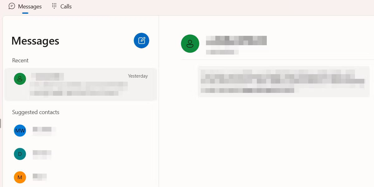 Xem tin nhắn trong ứng dụng Phone Link.