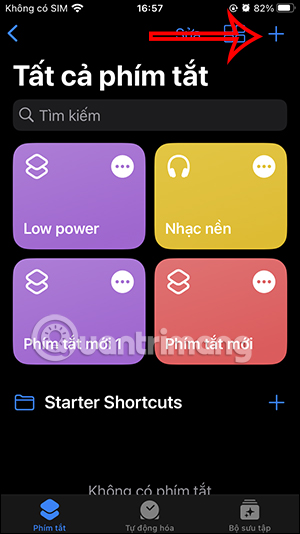 Thêm phím tắt iPhone