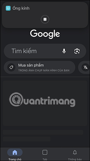 Kích hoạt phím tắt Circle to Search