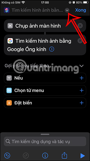 Tùy chọn phím tắt trên iPhone