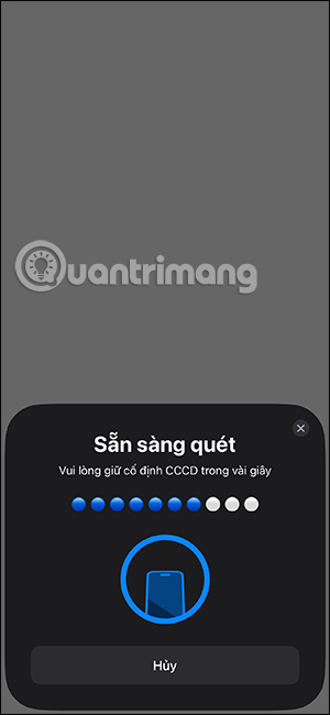 Quét thông tin trên CCCD