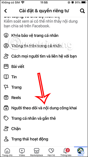 Người theo dõi trên Facebook