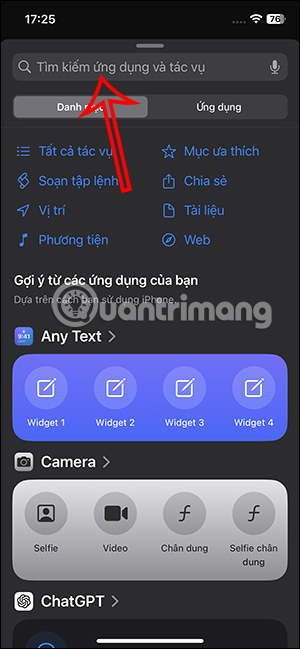 Tìm kiếm tác vụ