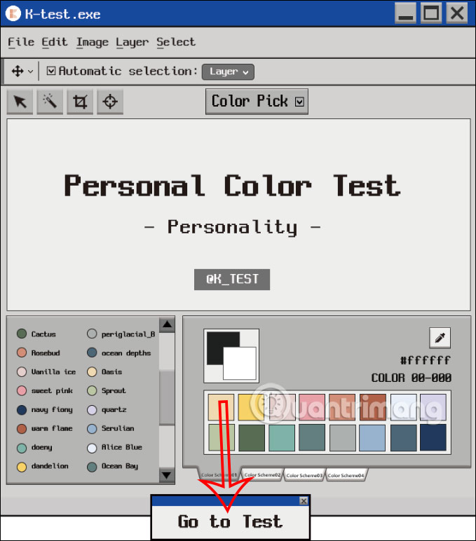 Làm bài kiểm tra màu sắc cá nhân Personal Color Test