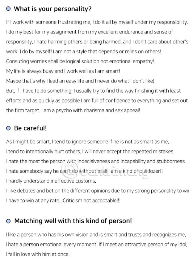 Ý nghĩa màu sắc bản thân Personal Color Test