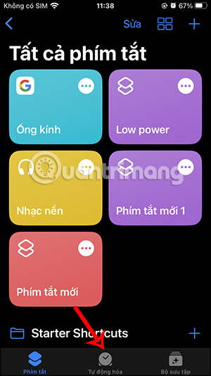 Tự động hóa trên iPhone