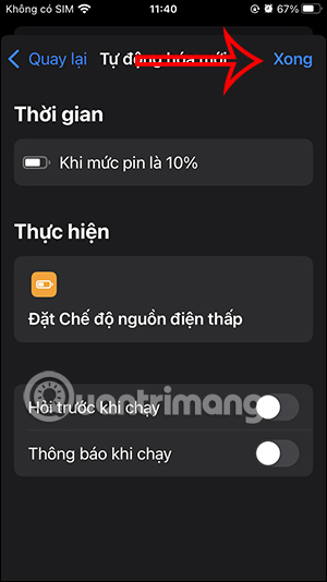 Lưu lại tác vụ