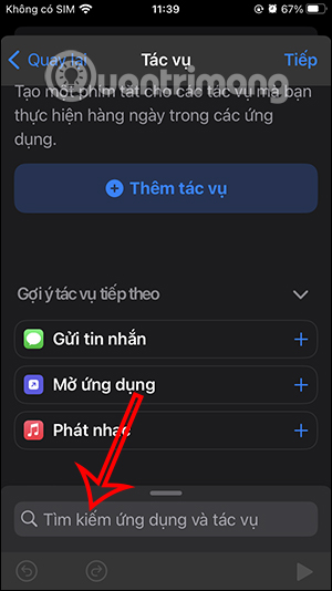 Tìm kiếm tác vụ
