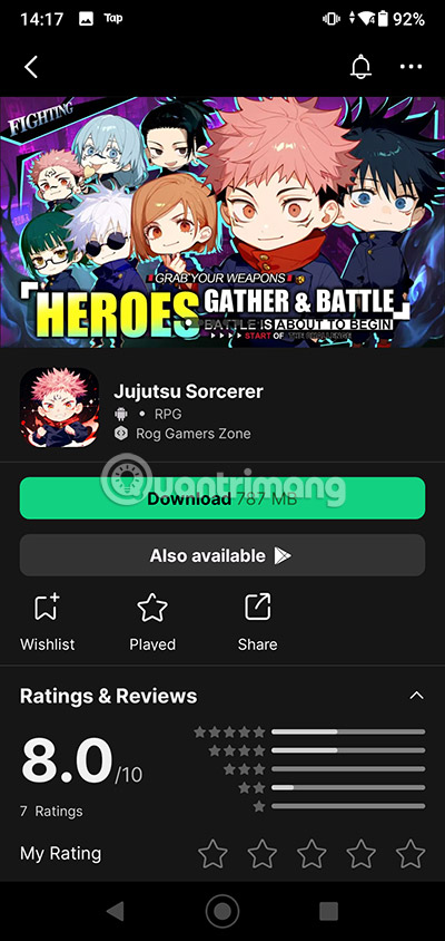 cach tai Jujutsu Sorcerer