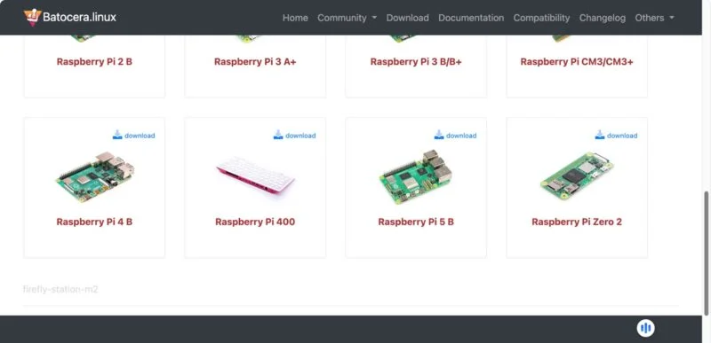 Tùy chọn tải xuống Batocera Linux
