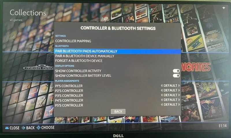 Tùy chọn PAIR BLUETOOTH PADS AUTOMATICALLY