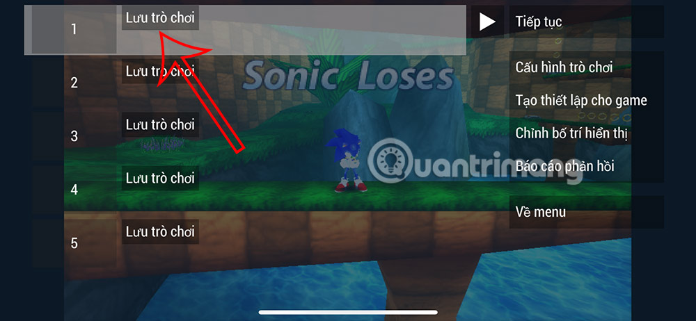 Menu game PSP trên PPSSPP iPhone