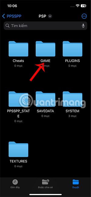 Thư mục GAME