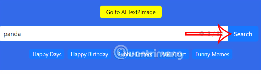 Nhập từ khóa ảnh AI tìm trên AI Up House