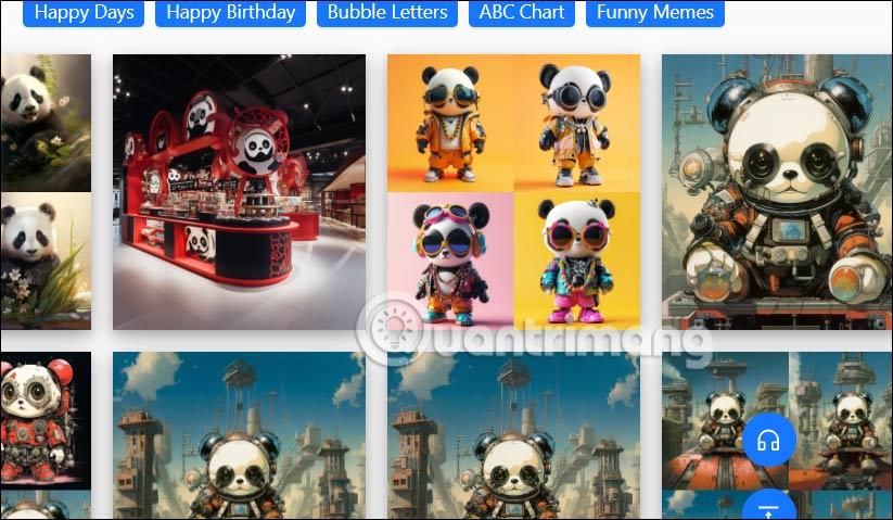 Ảnh AI tìm trên AI Up House