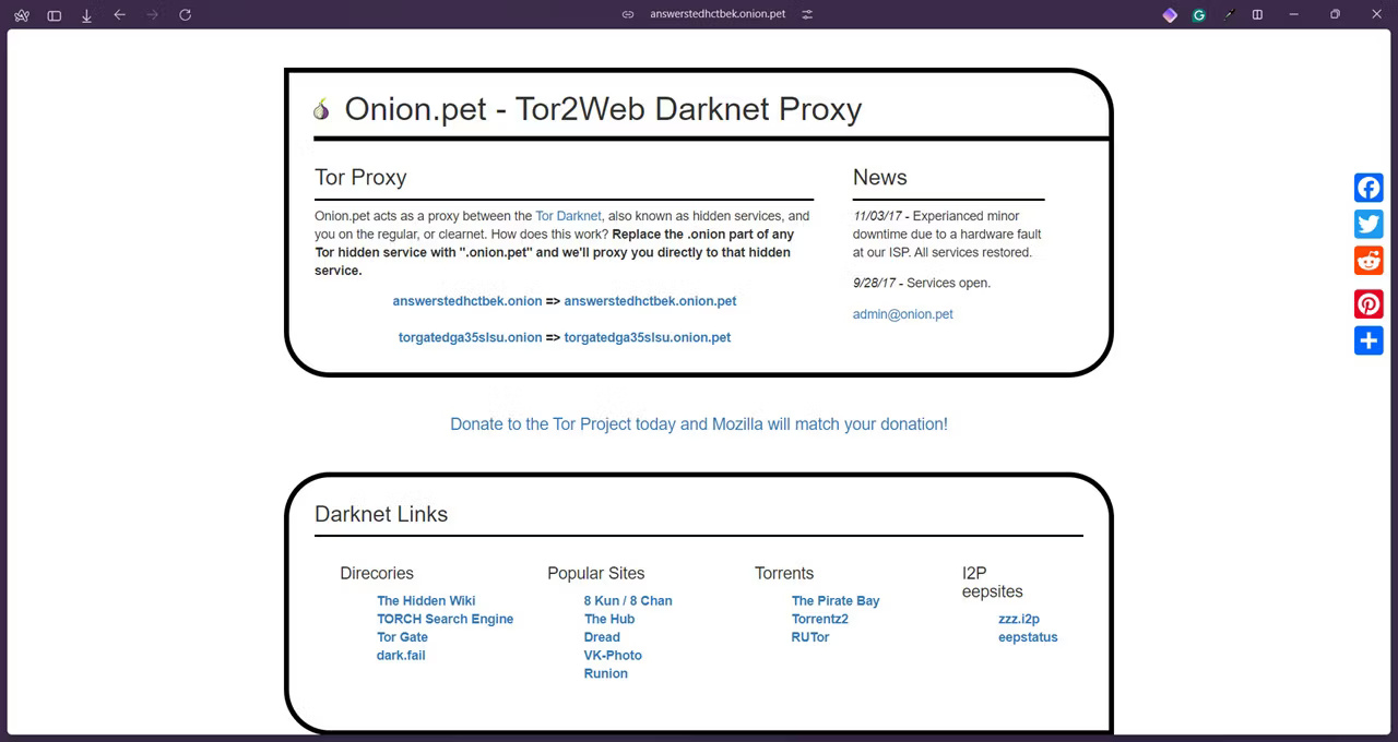 Tor proxy