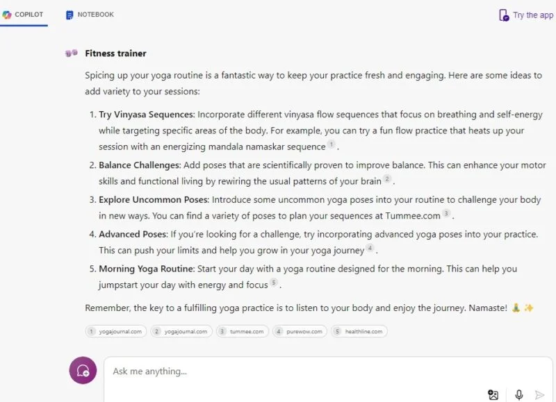 Phản hồi của Fitness Trainer về cách cải thiện thói quen tập yoga
