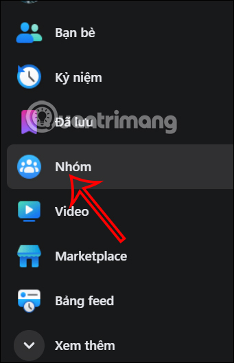 Nhóm Facebook trên máy tính