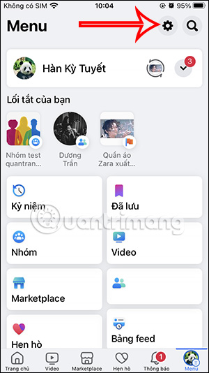 Cài đặt Facebook