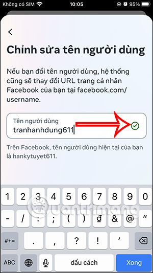 Đổi ID Facebook mới
