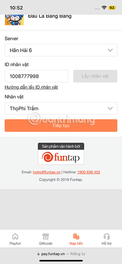 đấu la bang bang nạp tiền