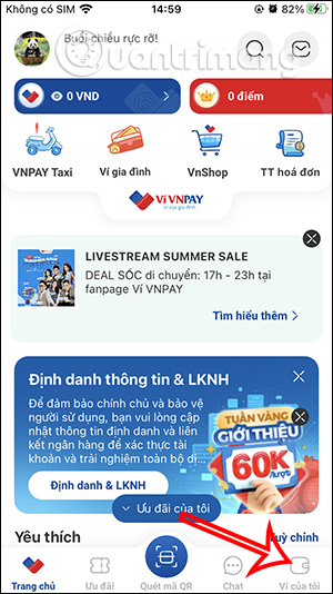 Ví của bạn trên VNPAY