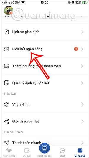 Liên kết ngân hàng với VNPAY