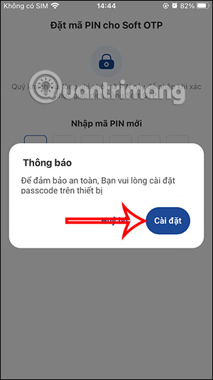 Điền mã PIN VNPAY