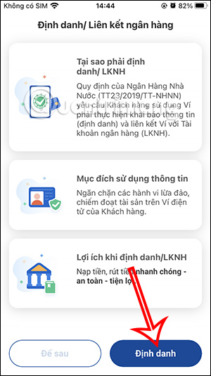 Định danh ví VNPAY