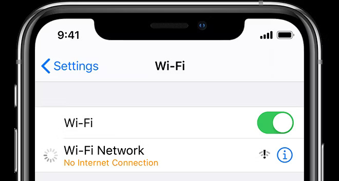 iPhone X không có kết nối Wi-Fi