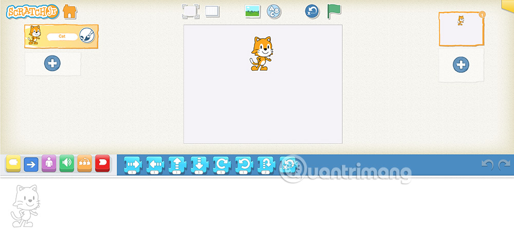 Tạo hoạt cảnh mới ScratchJR