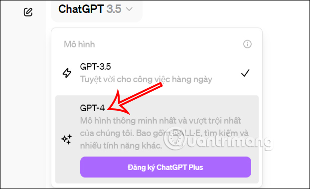 Truy cập ChatGPT
