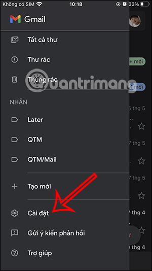 Cài đặt Gmail