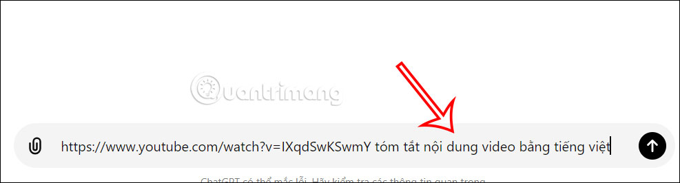 Tóm tắt nội dung video trên ChatGPT-4o bằng tiếng Việt