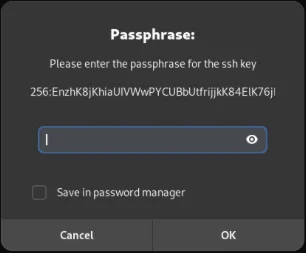 Lời nhắc mật khẩu GPG của Gnome cho SSH.