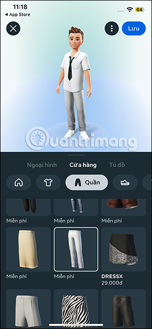 Chỉnh ngoại hình avatar Instagram