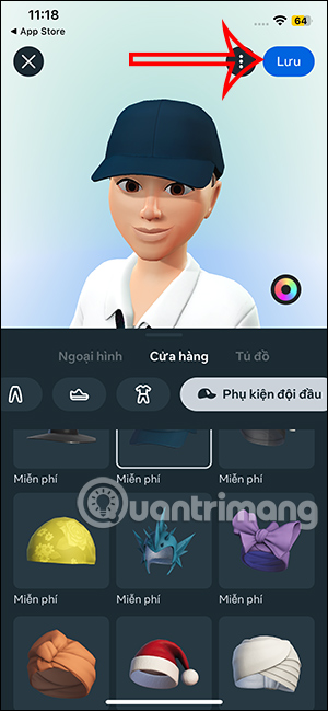 Lưu avatar mới trên Instagram