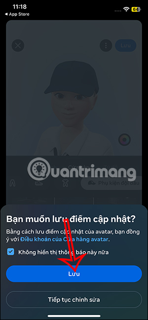 Cập nhật avatar mới trên Instagram
