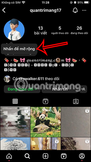 2 mặt ảnh đại diện Instagram
