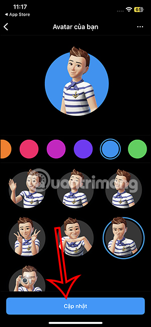 Cập nhật avatar 3D Instagram