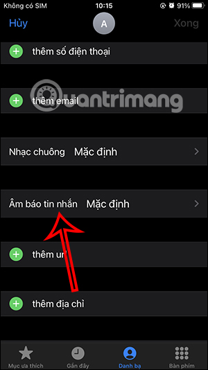 Chỉnh âm báo tin nhắn iPhone