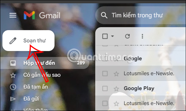 Soạn email trên Gmail PC