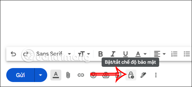 Chế độ bảo mật trên Gmail PC
