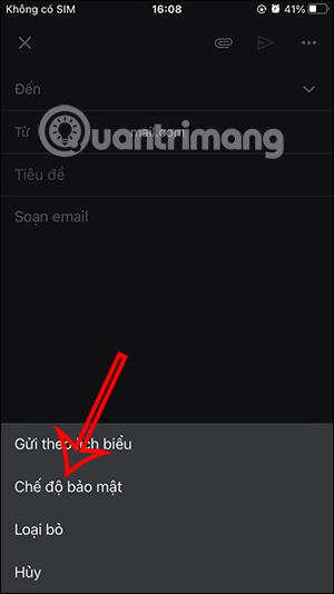 Chế độ bảo mật trên Gmail