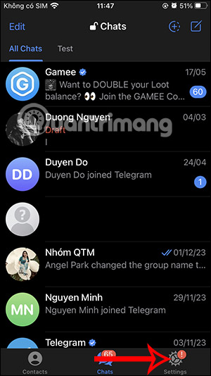 Cài đặt Telegram