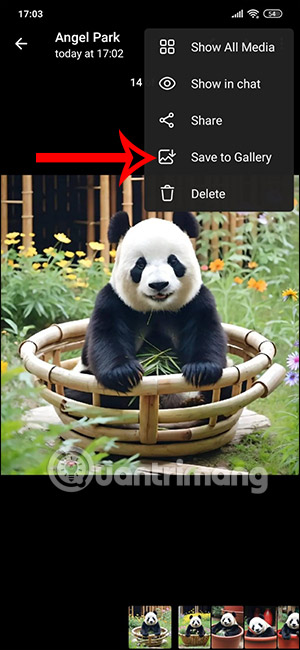 Tải ảnh vào thư viện