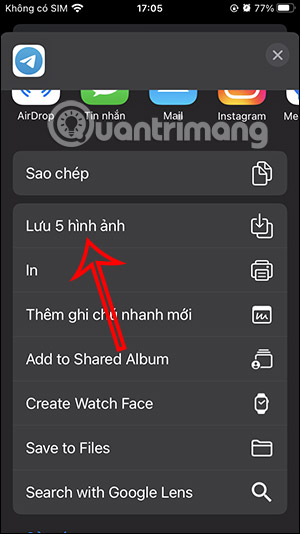 Lưu tất cả ảnh