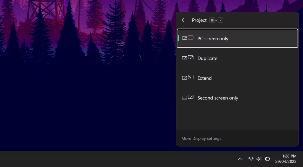 Cài đặt Projection trên Windows 11