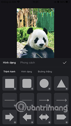 Chèn hình khối vào ảnh