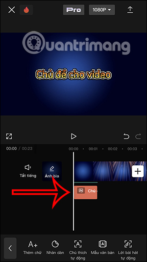 Giọng nói từ văn bản trên CapCut